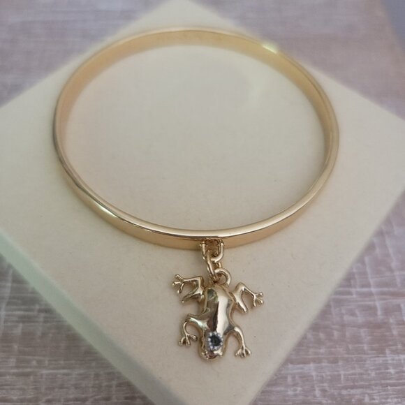 HALCYON DAYS - Frog Bangle Bracelet (Brand new)(Gift box included) - Picture 1 of 14